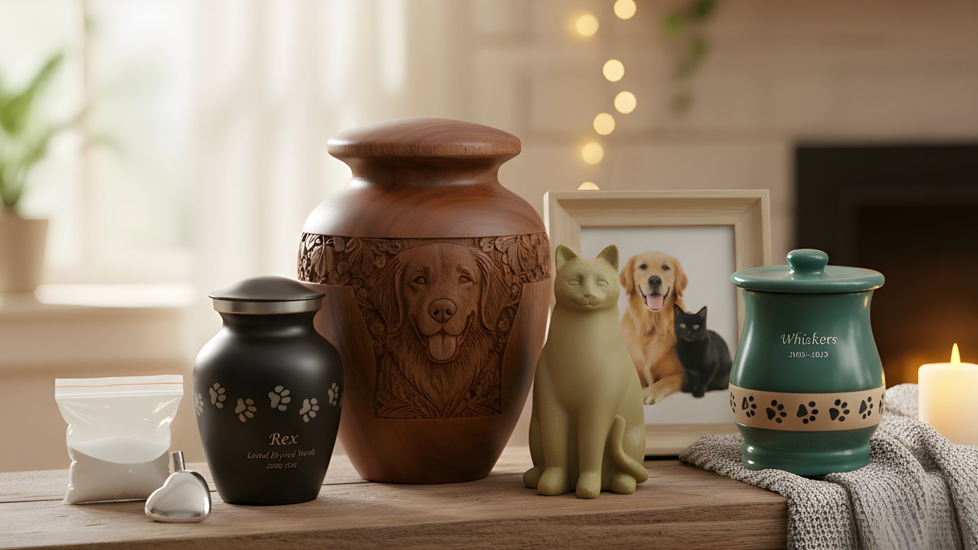 Best Pet Cremation Urns: Choosing the Right Dog or Cat Urn Size & Styl