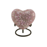 Etienne Rose Cloisonné Heart Keepsake - Full view 