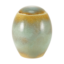 Ocean Blue Dome Top Ceramic Adult Cremation Urn