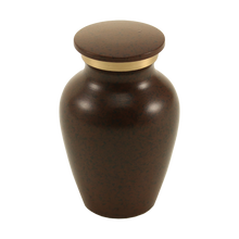 Classic Granite Brown Gold Accent Ring Keepsake Urn