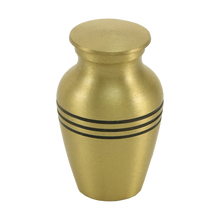 Classic Bronze Three Band Keepsake Urn