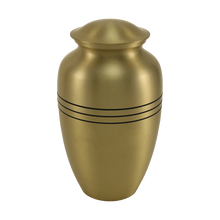 Classic Bronze Three Band Adult Cremation Urn
