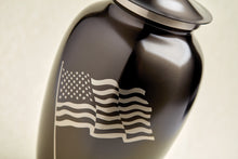American Patriot Flag Slate Adult Cremation Urn - Artistic