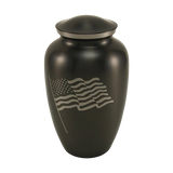 American Patriot Flag Slate Adult Cremation Urn