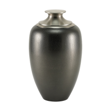 Rounded Brass with Pewter Lid Adult Cremation Urn