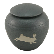 Textured Brown Rabbit Silhouette Medium Pet Cremation Urn
