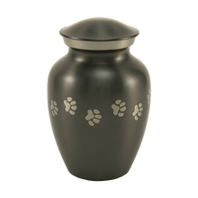 Classic Slate Paw Print Band Pet Medium Cremation Urn