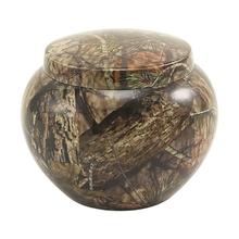 Classic Round Mossy Oak Medium Pet Cremation Urn