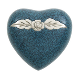 Elysium Evening Blue Heart Keepsake Urn