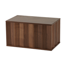 Dimensional Walnut Wood Screw Closure Adult Cremation Urn