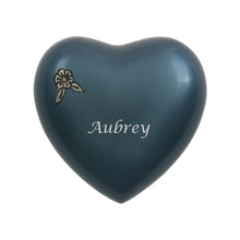 Heirloom Indigo Heart Keepsake Urn - Personalized