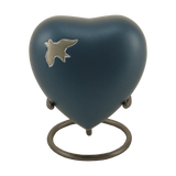Aero Ascending Heart Keepsake Urn + Free Display Stand