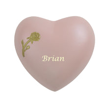 Aero Rose Heart Keepsake Urn - Personalized