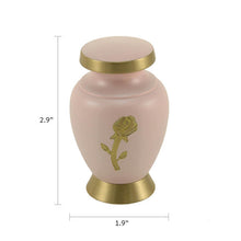 Aero Rose Keepsake Urn - Dimensions