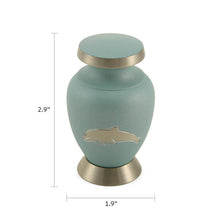 Aero Dolphin Keepsake Urn - Dimensions