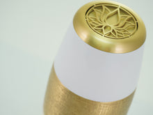 Two-Tone Lotus Lid Bronze Scattering Adult Cremation Urn - Artistic