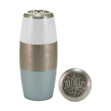Two-Tone Lotus Lid Pewter Scattering Adult Cremation Urn