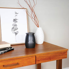 Tapered Black Granite Medium Pet Cremation Urn - Lifestyle