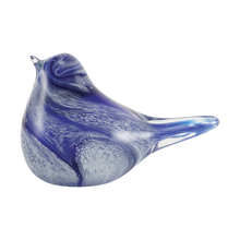 Songbird Azure Glass Keepsake Urn