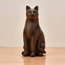 Sable Cozy Cat Medium Pet Cremation Urn - Lifestyle
