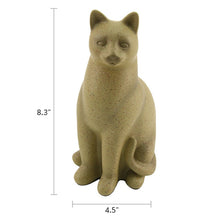 Fawn Cozy Cat Medium Pet Cremation Urn - Dimensions
