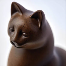 Tabby Cozy Cat Medium Pet Cremation Urn - Artistic