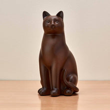 Tabby Cozy Cat Medium Pet Cremation Urn - Lifestyle