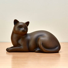 Sable Slumber Cat Medium Pet Cremation Urn - Lifestyle