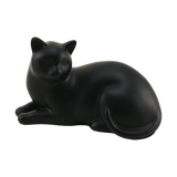 Black Slumber Cat Medium Pet Cremation Urn