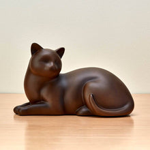 Tabby Slumber Cat Medium Pet Cremation Urn - Lifestyle