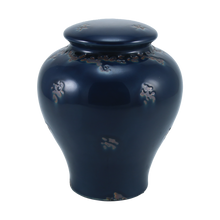 Classic Vase-Style Navy Ceramic Adult Cremation Urn