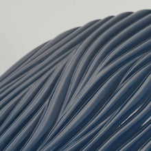 Soft Waves Textured Glossy Blue Ceramic Adult Cremation Urn - Artistic