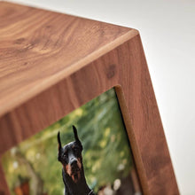 Natural Finish Photo Frame Small Pet Cremation Urn - Artistic