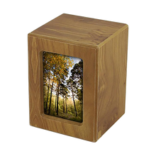Natural Finish Photo Frame Small Pet Cremation Urn