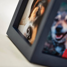 Navy Photo Cube Large Pet Cremation Urn - Artistic