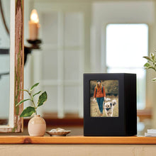 Black Photo Frame Extra Large Pet Cremation Urn - Lifestyle