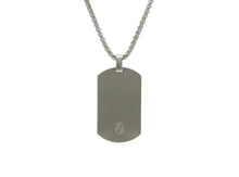 Pewter Tag Gold Accents Cremation Pendant