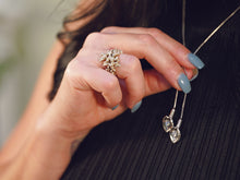 Pewter Companion Helichrysum Flower Cremation Necklace - Lifestyle