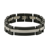 Onyx Cable Link Stainless Steel Cremation Charm