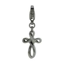 Stainless Steel Infinity Cross Cremation Charm