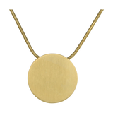 Bronze Plain Round Pet Cremation Pendant