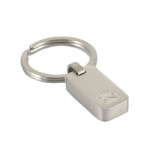 Stainless Steel Pewter Keychain with Paw Print - Artistic