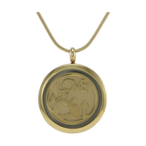 Bronze Love My Cat Hinged Pendant with Two Inserts