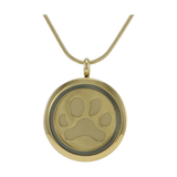 Bronze Paw Hinged Pendant with Two Inserts