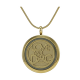 Bronze Love My Dog Hinged Pendant with Two Inserts