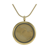 Bronze Hearts Hinged Pendant with Two Inserts