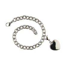 Stainless Steel Heart Cremation Bracelet