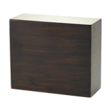 Rustic Acacia Wood Sliding Bottom Adult Cremation Urn