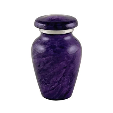 Pantera Purple Marble Brass Keepsake - funeral.com