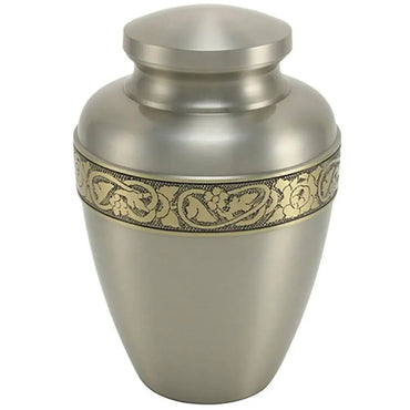 Capella Adult Nickel Brass Urn - funeral.com